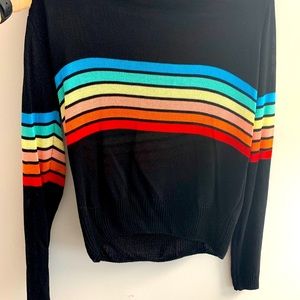 Rainbow light weight crew sweater